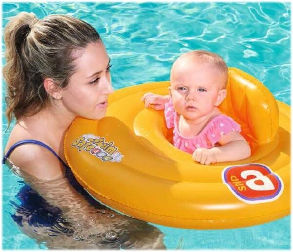 Flotador Hinchable para Bebé Redondo con Asiento