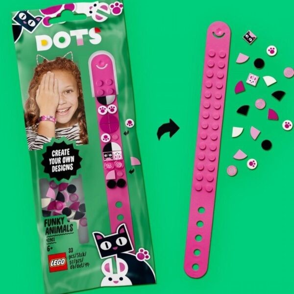 Lego Dots Pulsera Animales Divertidos 41901
