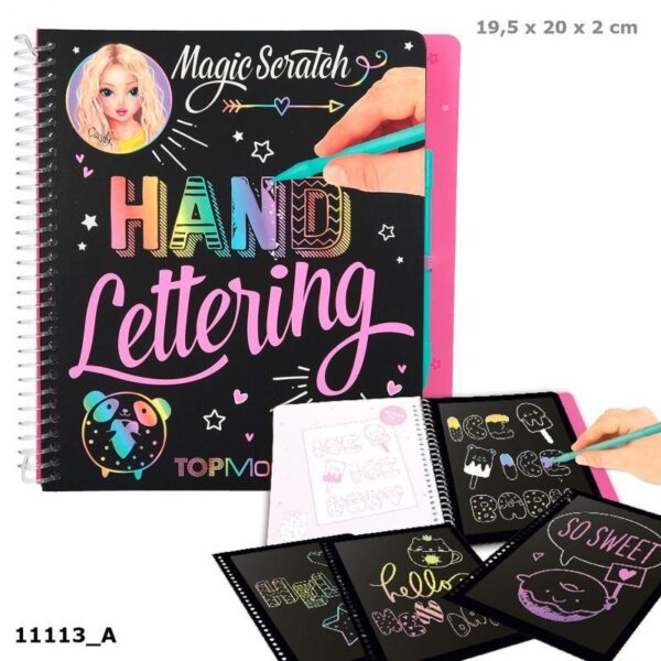 TOPModel Cuaderno Magic-Scratch Book Hand Lettering