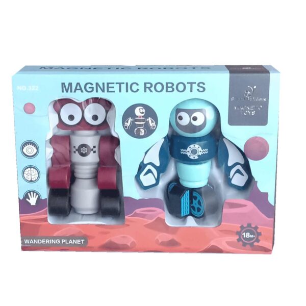 Robots magnéticos apilables Pack 2