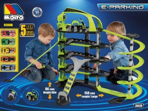 Super mega parking 5 Plantas con Pistas y 5 Coches
