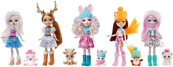 Enchantimals Pack 5 Muñecas Valle Nevado