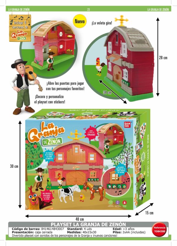 La Granja de Zenón PlaySet con Figuras