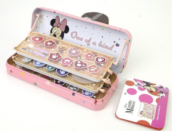 Minnie Estuche Metal 3 Niveles de Maquillaje