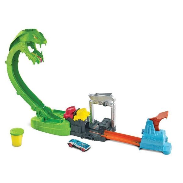 Hot Wheels Ataque de la Cobra Tóxica con Slime
