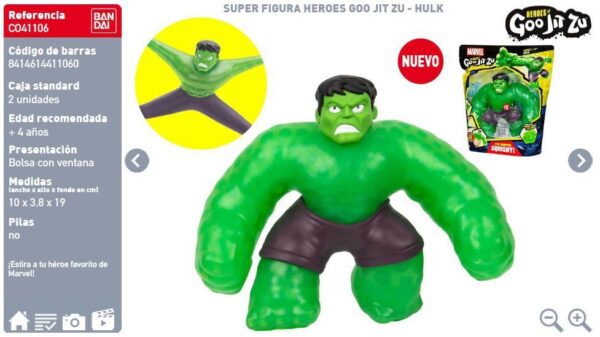 Goo Jit Zu Heroes Figura Hulk