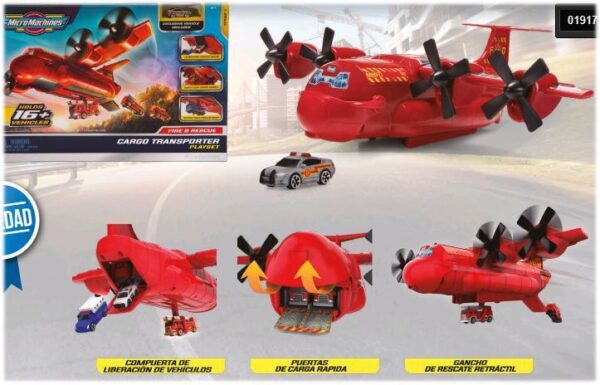 Micro Machines Avión Transporte Playset