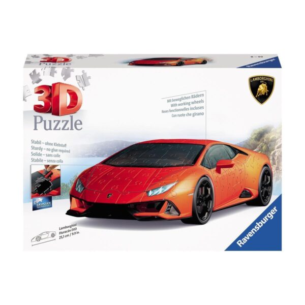 Puzzle Lamborghini Huracan Evo 3D 108 piezas