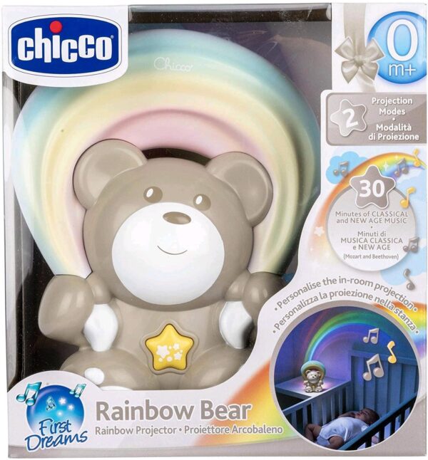 Chicco Osito Arocoiris Proyector Anti Oscuridad