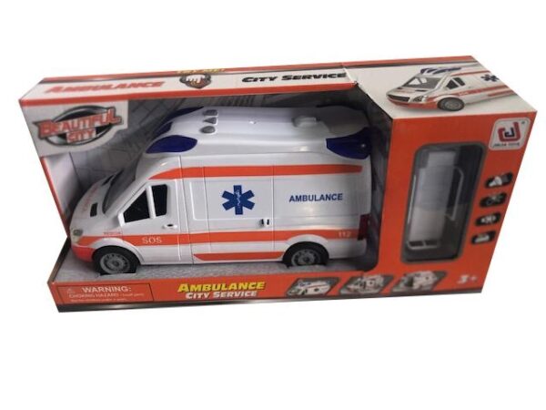 Motor Planet City Service Ambulancia Luz y Sonido