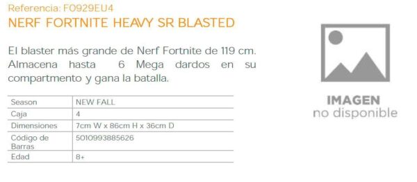 NERF Fortnite Lanzador Heavy SR
