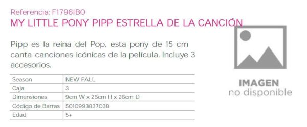 My Little Pony Pipp Estrella de la Canción