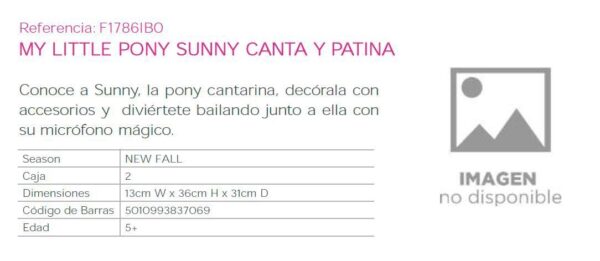 My Little Pony Sunny Canta y Patina