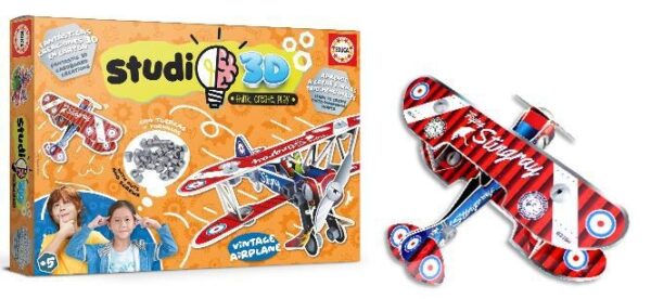 Studio 3D Avión Vintage